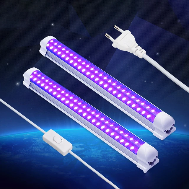 Tube de lumière noire UV violet pour fête, 48 LED, 10W, 395nm, structurels  ent, lueur sombre, KTV, bar, anniversaire, Halloween, scène, DJ - AliExpress