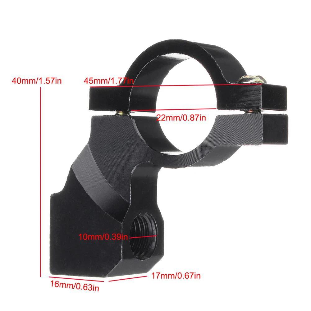 цена Universal 22mm 7/8\\\  Motorcycle Handlebar Rear View Mirror Bracket Mount Adapter Holder Clamp Mount Brackets Accessories