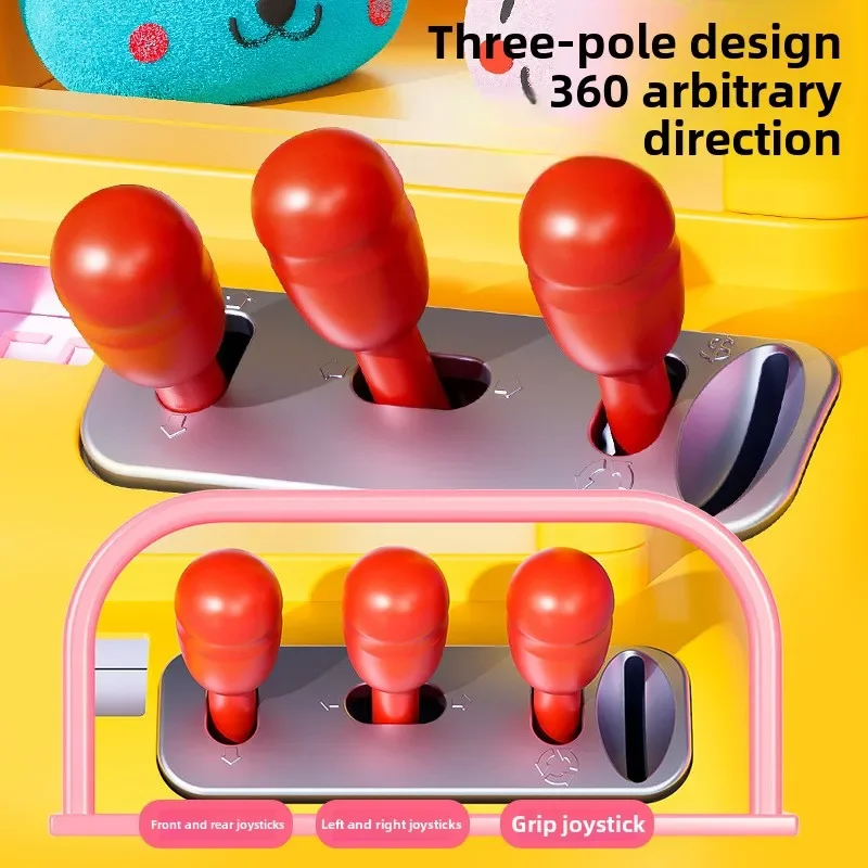 Children's Toys Claw Machine Small Household Gaming Devices Mini Clip Doll  Coin Operated Egg Twisting Machine Boy Birthday Gift 3