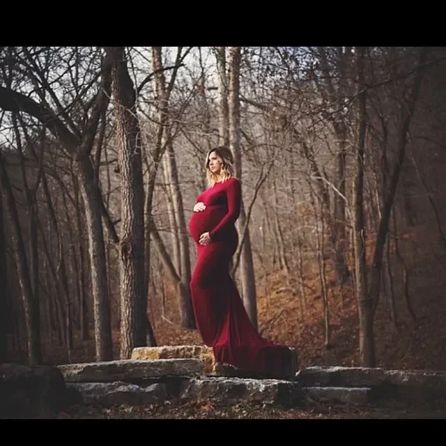 فساتين للحمل لالتقاط الصور تبادل لاطلاق النار الأم...