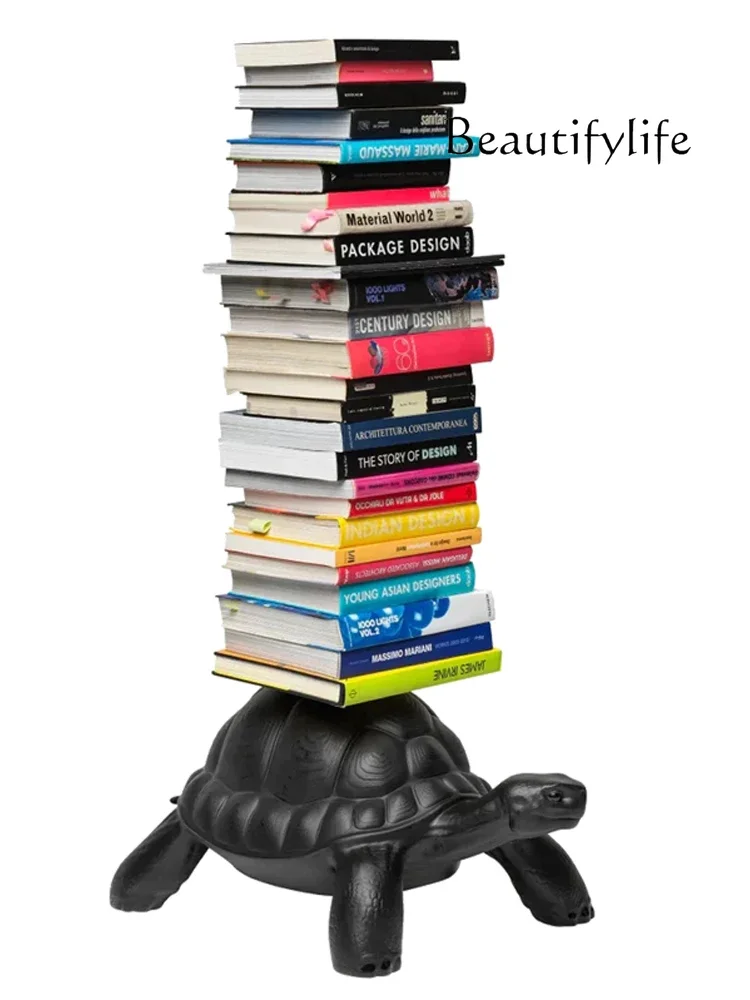 

Nordic Italian Designer Back of Turtle Bookshelf Living Room Bedroom Study Art Design Animal Turtle