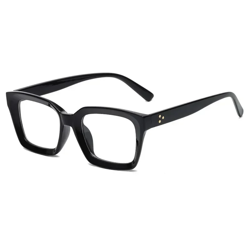 Oversized Vintage Square Clear Lens Unisex Reading Glasses with Blue Light Protection