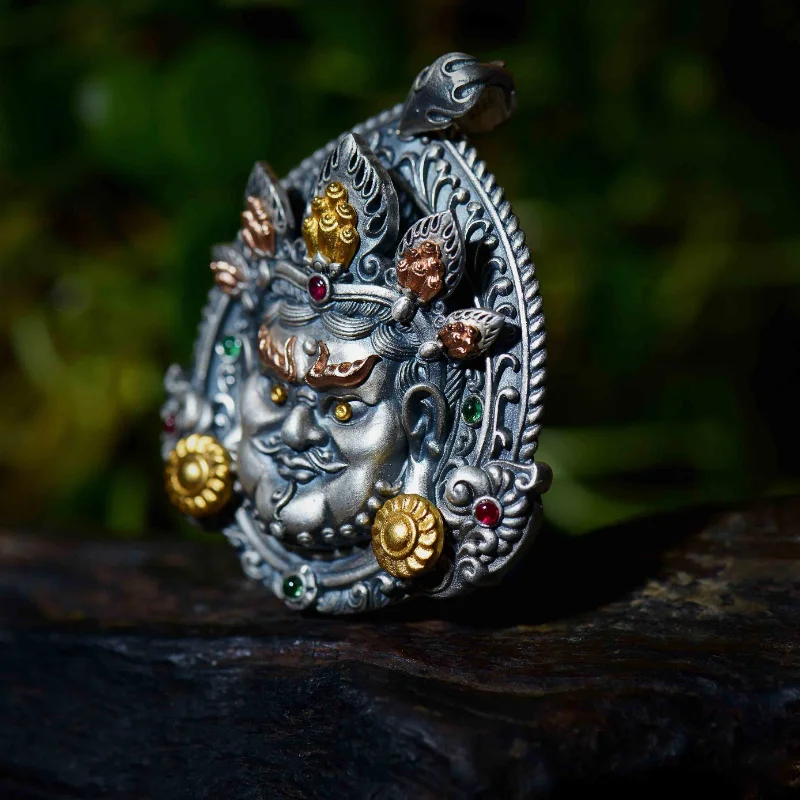 HX China-Chic Pendant Seiko Yellow God of Wealth Pendant for Men and Women Retro Talisman Retro Fashion Jewelry