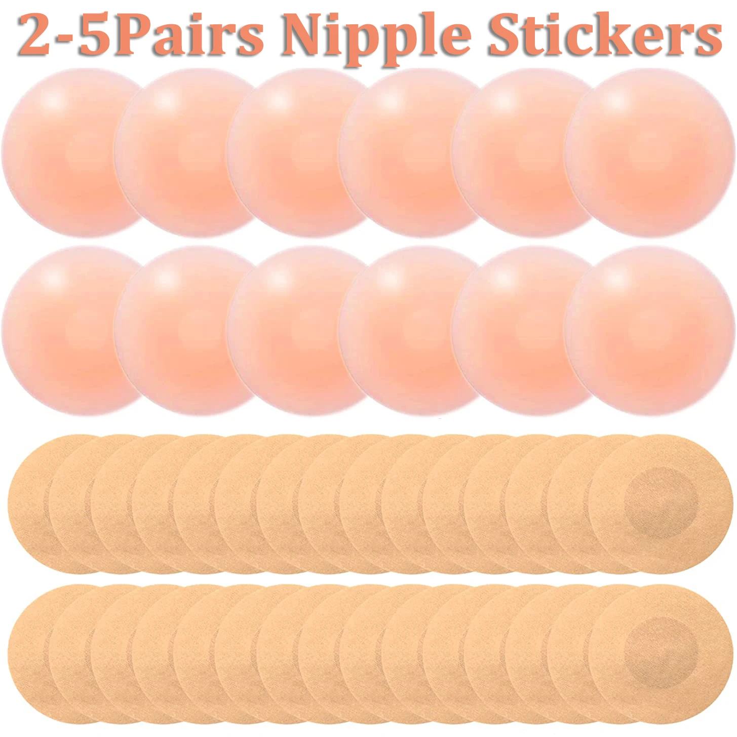 

5pairs Silicone Nipple Cover Reusable Women Breast Petals Lift Up Invisible Bra Pasties Bra Sticker Patch Intimates Accessories