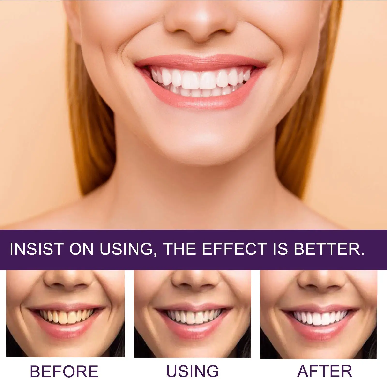 Purple Whitening Toothpaste Mousse V34 Color Tooth Correction Whitener Teeth Removes Stains Oral Hygiene Cleaning Teeth Whitening Product