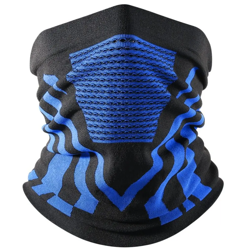 

Face Bandana Mask Cover Thermal Printed Neck Warmer Gaiter Women Men Winter Bicycle Cycling Ski Tube Scarf Hiking Masks
