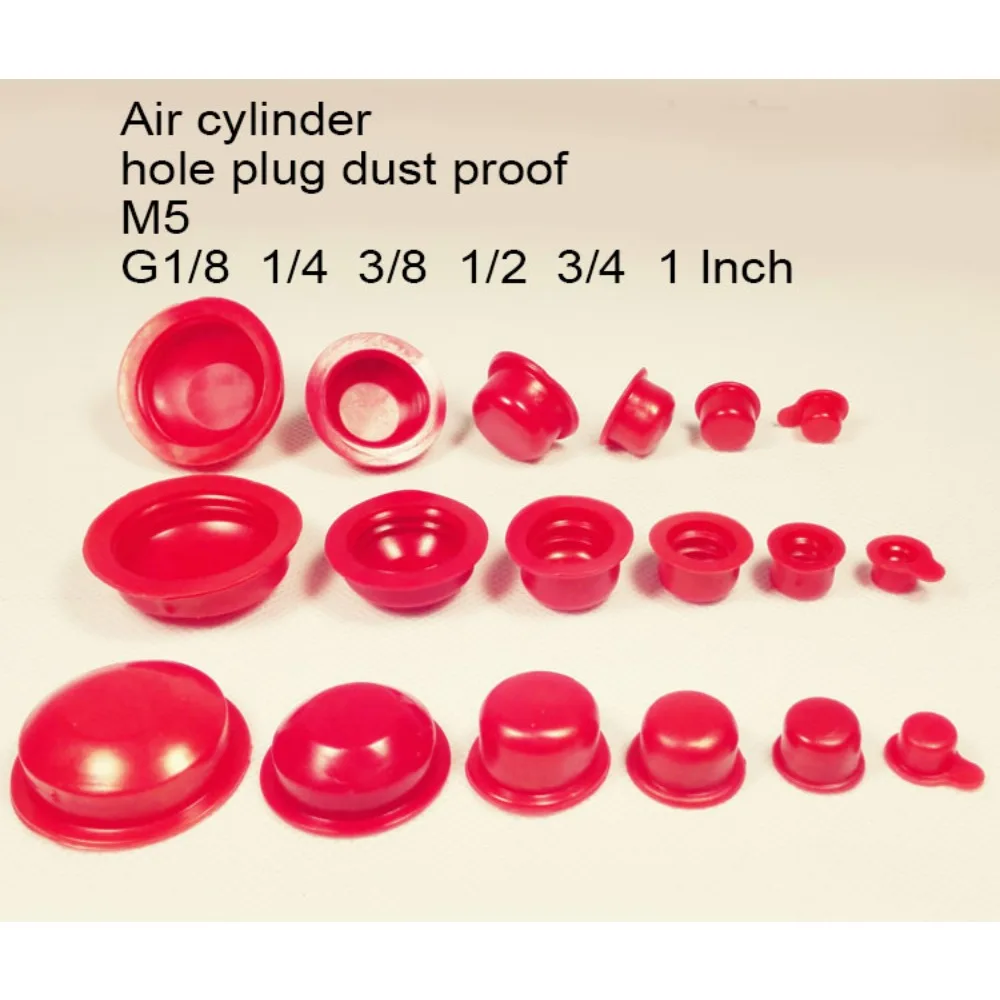 1/8 1/4 12 3/8 1/2 3/4 1 inch M5 Air cylinder hole plug PVC plastic cap inner thread nut pipe cover dust proof hole Core Vents