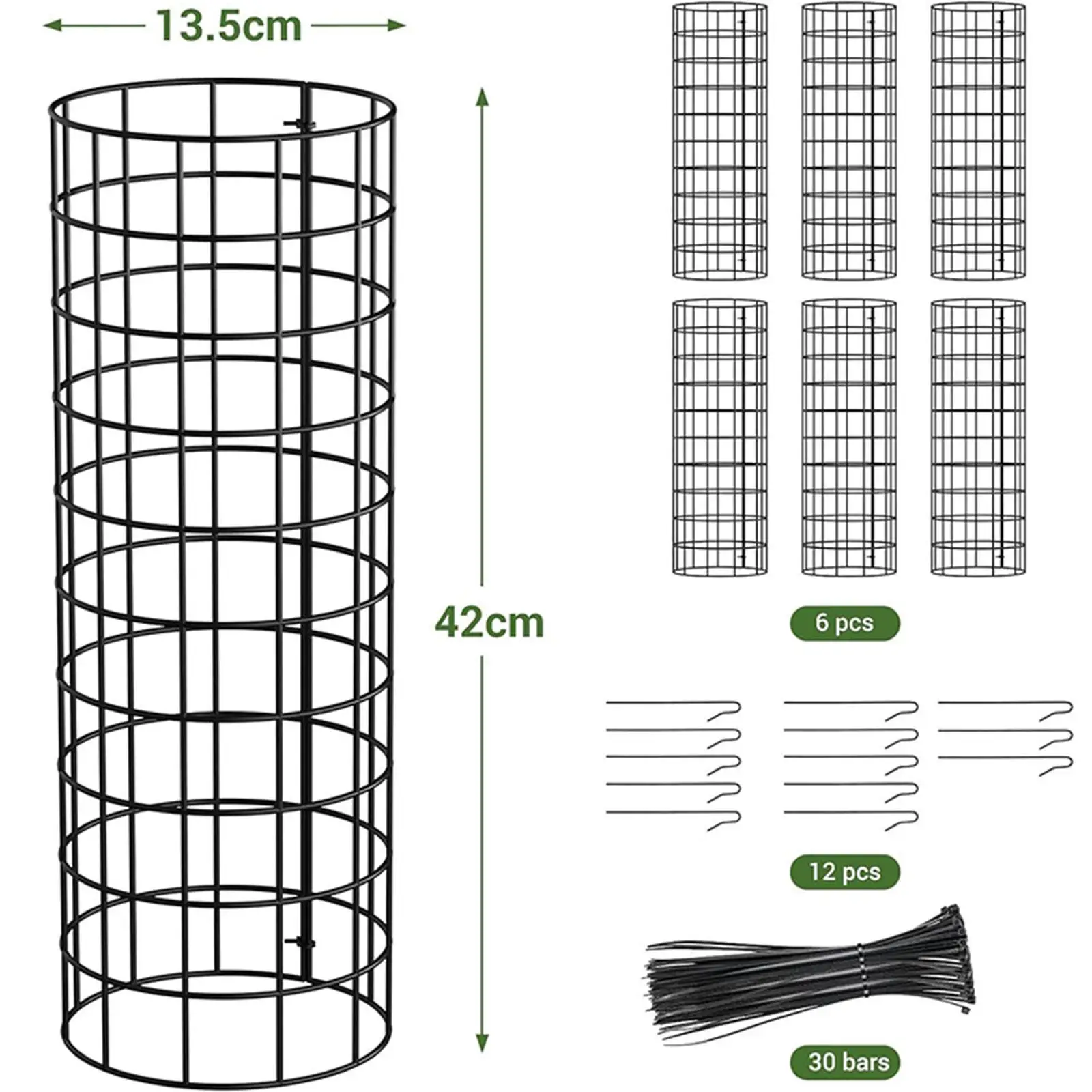 6 Pieces Tree Trunk Protector from Deer Sturdy Lightweight Accessory