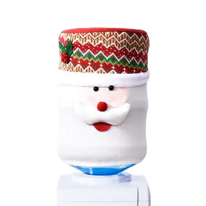 Water Jug Cover Christmas Drinking Barrel Dust Protector Stretchy Water Bucket Dust Defense Reusable Dispenser Sleeve