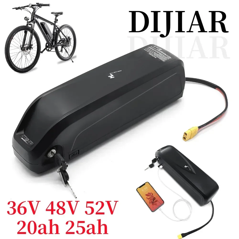 

NEW 48V20Ah 36V20Ah 52V20Ah ebike Battery Hailong battery with USB built-in BMS 350W-1000W 10S 13S 14S 18650 battery