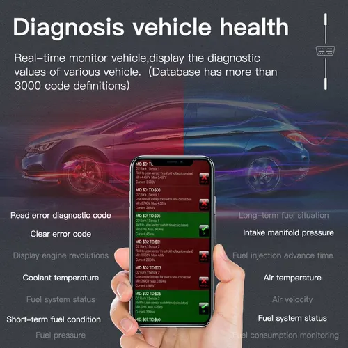 블루투스 4.0 OBD2 스캐너, ELM327 V1.5 OBD 2 자동차 진단 도구, iOS 안드로이드 PC ELM 327 스캐너 OBDII 리더 5