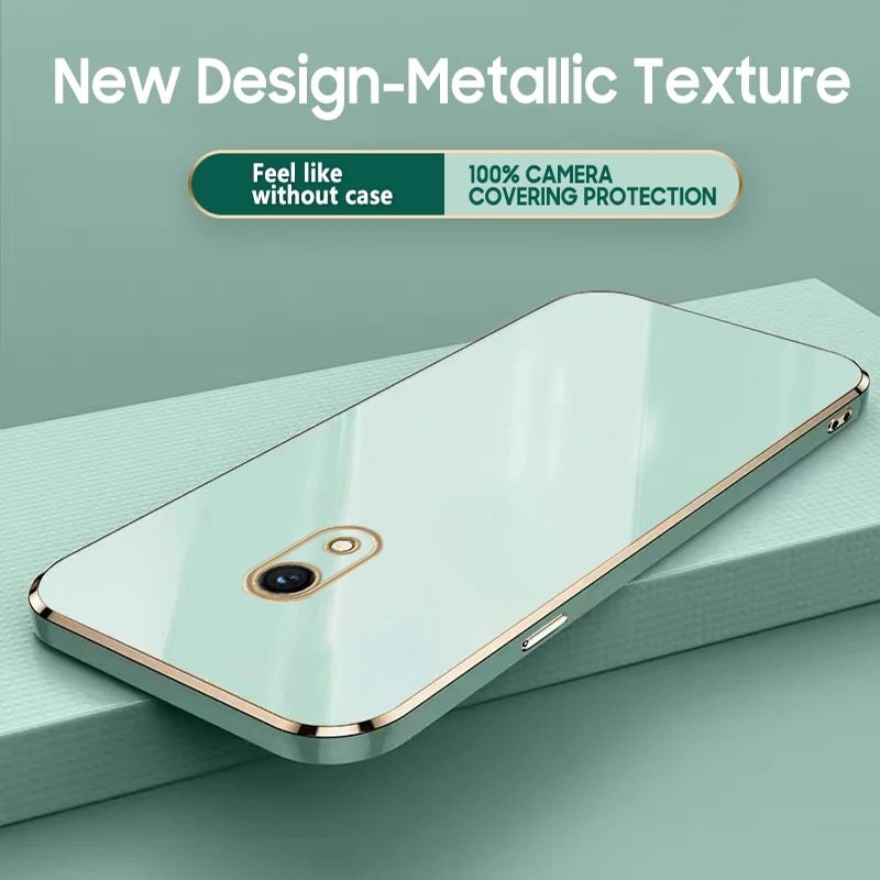 Luxury Square Plating Silicone Ultra-Thin Soft Phone Case
