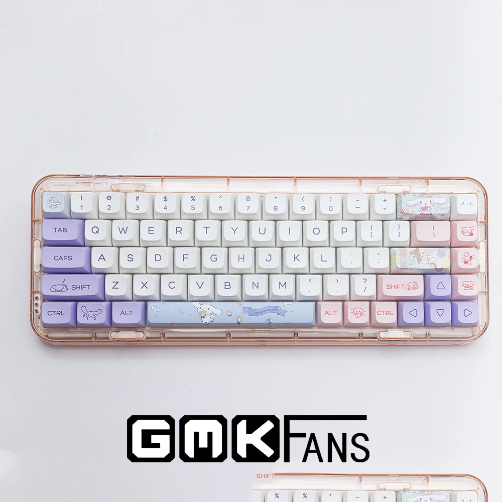 Gmkfans 140 Keys Caps Pbt Xda Profile Cute Dog Keycaps For Mechanical
