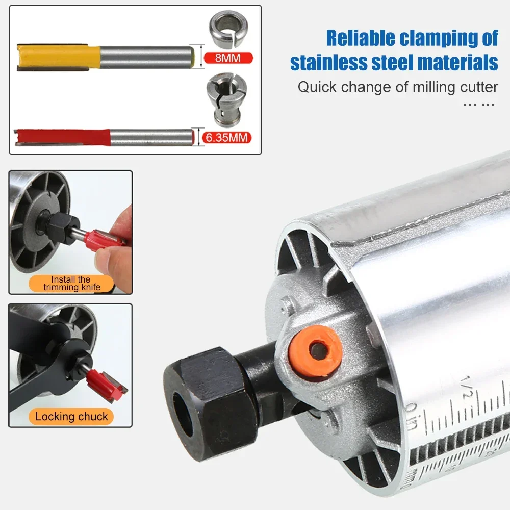 6 Speeds Electric Wood Router 2000W for 6.35/8mm Wood Milling Cutter 220V EU Plug Milling Machine Diy Carpenter Tools wood router machine