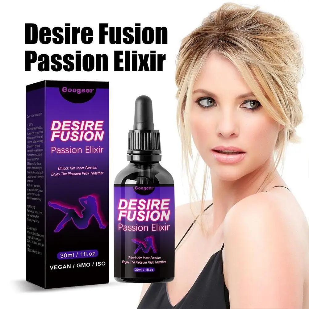 

Desire Fusion Passion Elxir Libido Booster For Women Enhance Self-Confidence Increase Attractiveness Ignite The Love Spark 30ml