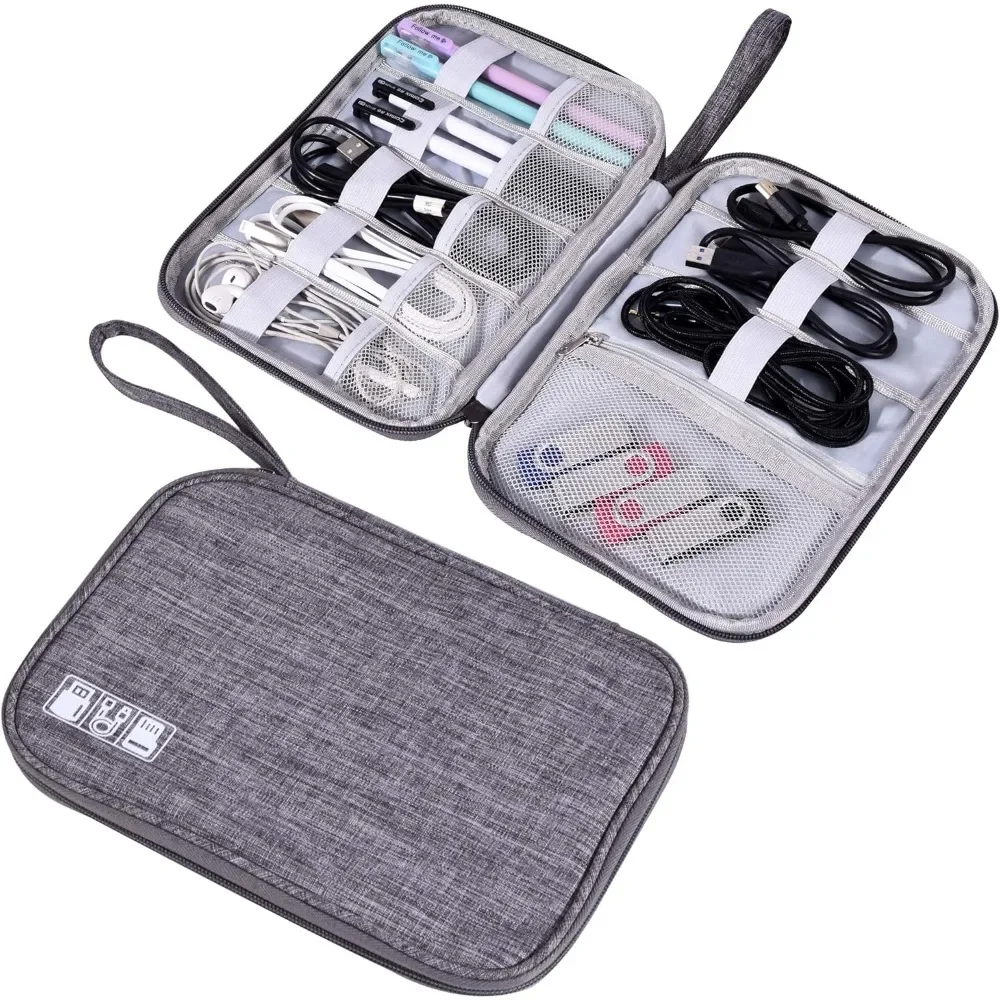 Electronics Organizer Bag Waterproof Carrying Pouch Travel Bag Universal Cable Organizer Electronics Storage Accessories
