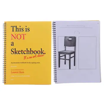 Professionale Questo non è un quaderno per schizzi Quaderno di esercizi interattivo Libro da disegno per lezioni d'arte in carta spessa Cancelleria con copertina rigida