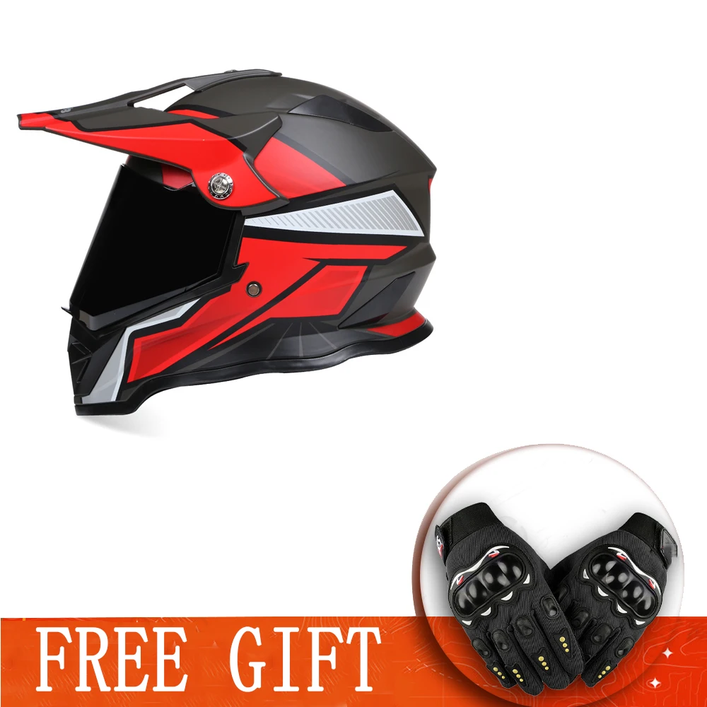 

High Quality ABS Professional Rally Racing Motocross Full Face Protective Helmet Mountain Racing Downhill Bike Karting Helmet