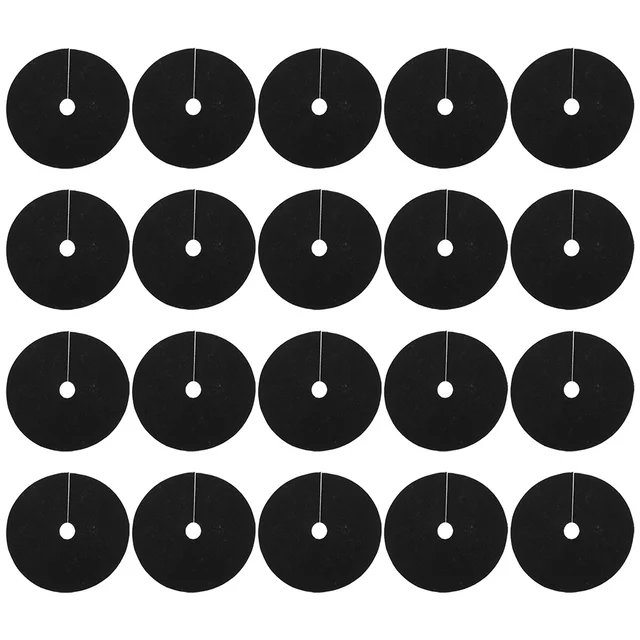 40 Db Őrölt Ruhával A Fűgátló Gyűrűvezérlő Szövet Fedele 15X15X0.1Cm Fekete, Nem Szőtt Fa Erős Gyomnövény