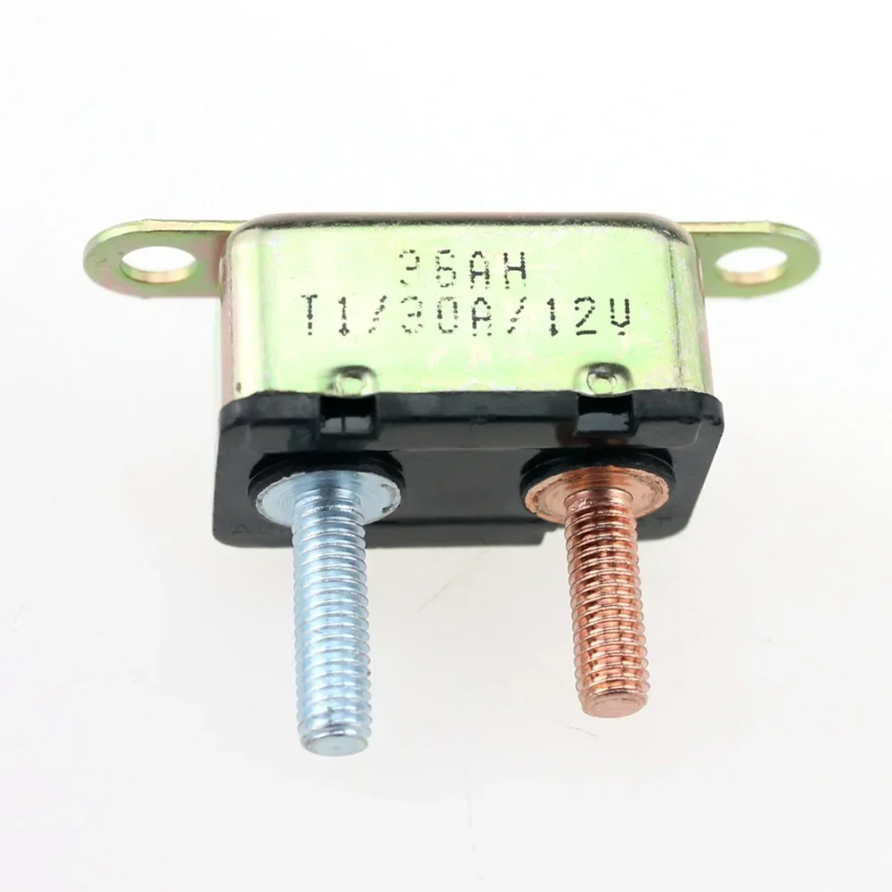 For Battery Chargers Trucks Buses RVs Circuit Breaker Fuse 1.248"x0.693"x0.8" Inch Car Fuse Termination 10-32 Thread