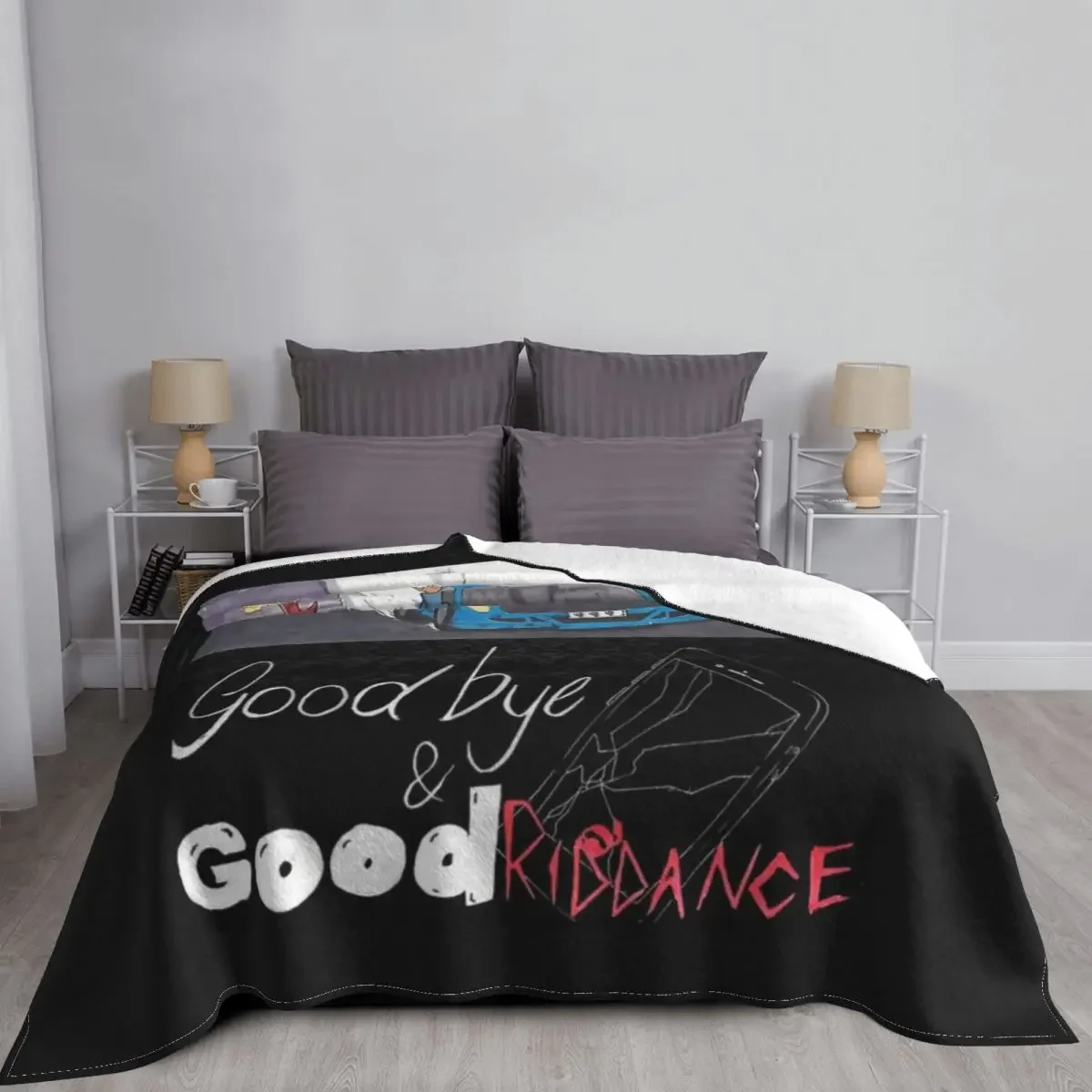 Juice Wrld Goodt Throw Blanket Flannel Fabric cosplay anime 3