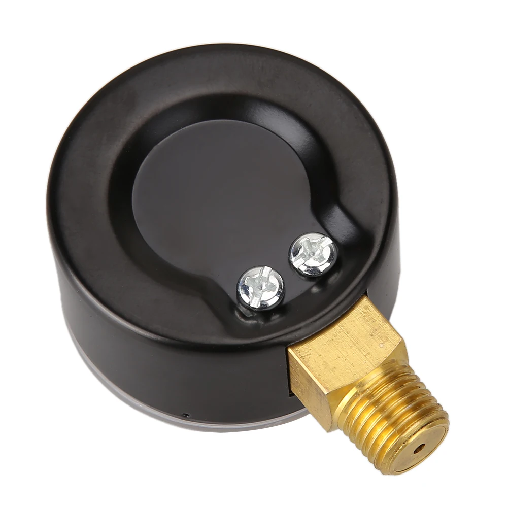 50mm 0-15 PSI Low Pressure Gauge 1/4 BSPT Bottom Mount Manometer Air Pressure Gauge for Water Air ATV Tire Gas Pressure Test