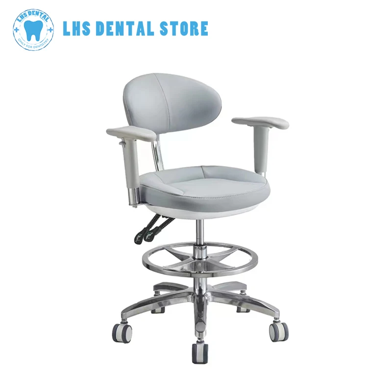 Dental Dentist Doctor Nurse Beauty Ergonomic Chair Lift Saddle Assistant Sitting Dental Equipment