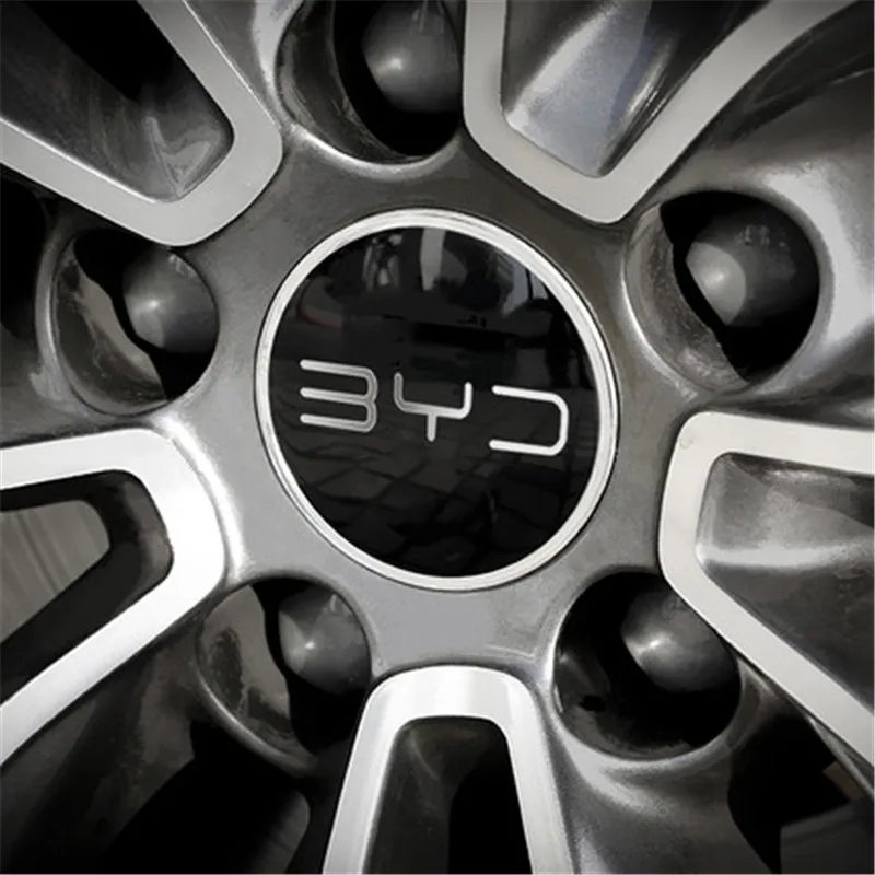 스티어링 휠 스티커, 휠 허브 센터 캡 로고, 3D 장식 스티커, 2019-2021 BYD tan용