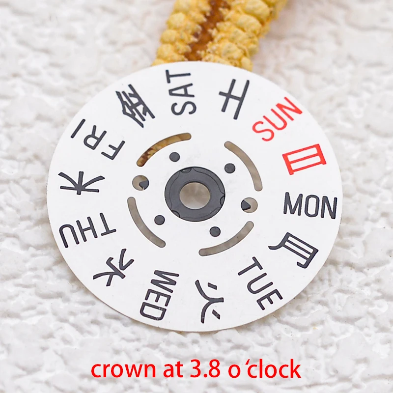 Seiko NH35 NH36 Movement Kanji Dial Movement Date Week Wheel Crown at 3.8/4.1 SKX007 Tuna Watch New Balance Watch Repair Parts