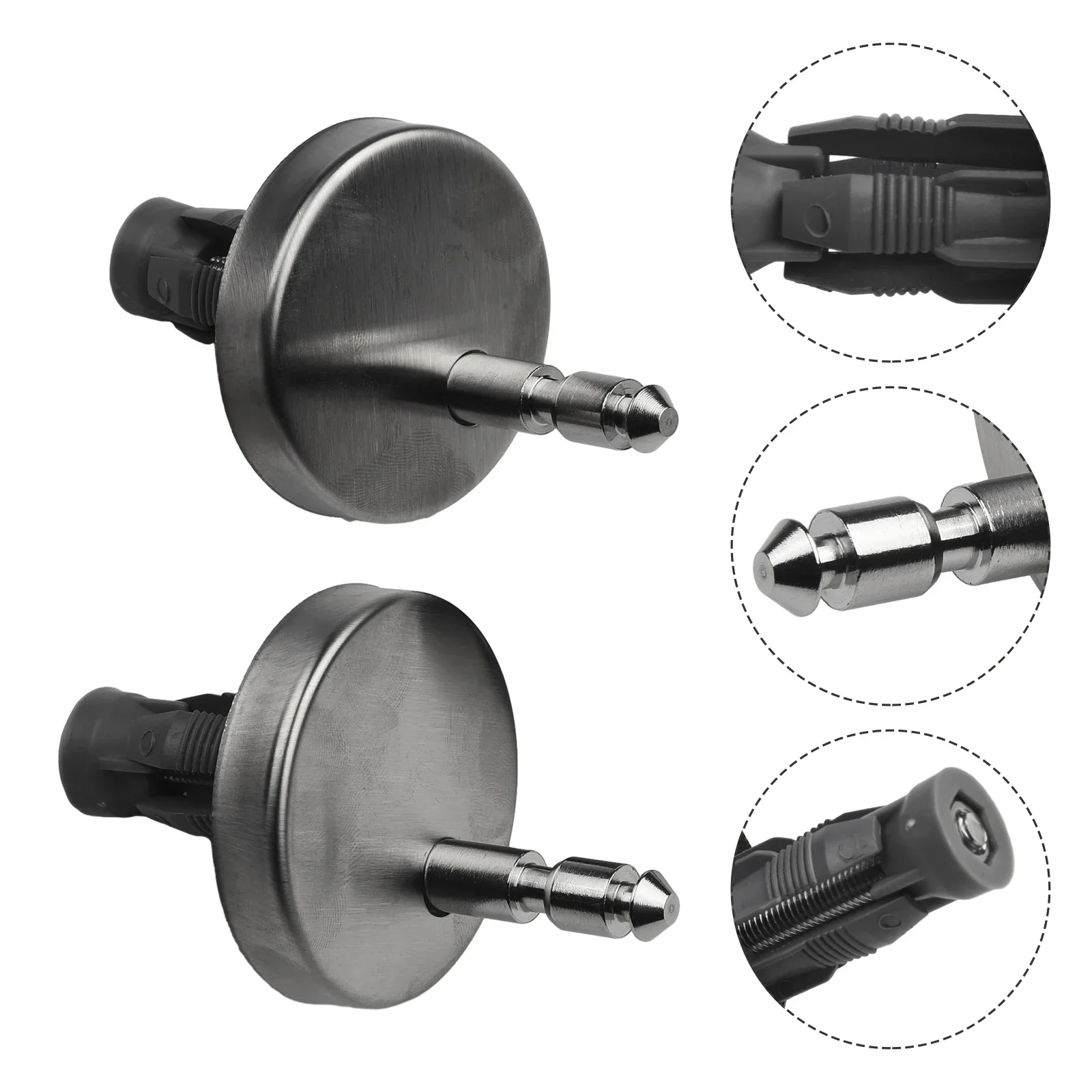 2pcs Universal Toilet Lid Hinges Fittings Quick Release Cover Hinge Screw 2pcs Universal Toilet Lid Hinges Fittings Quick Releas