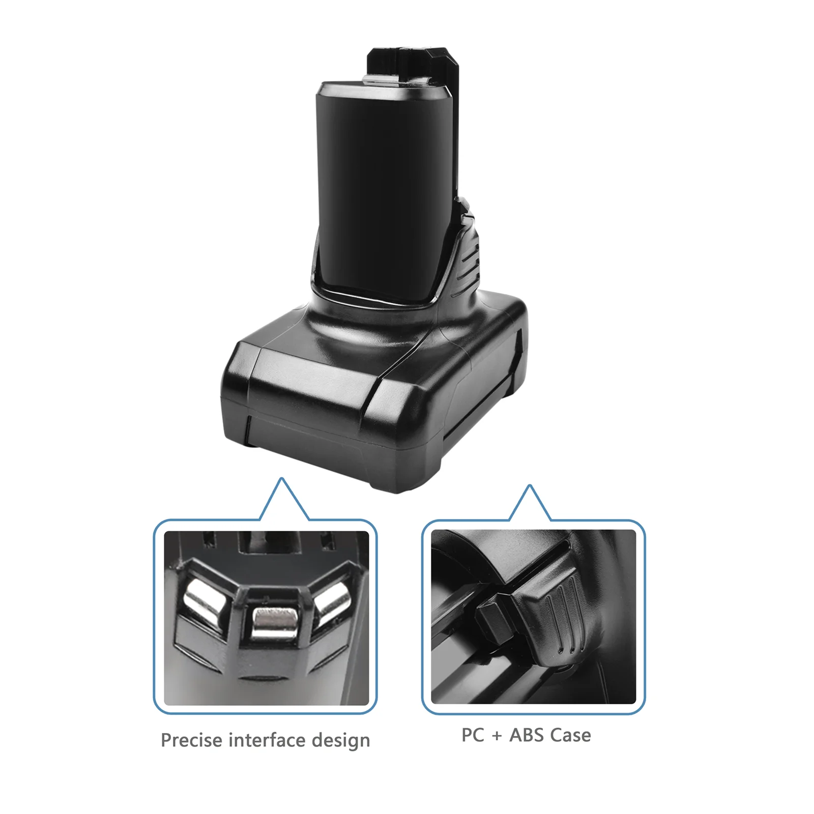 Batteria Di Ricambio Agli Ioni Di Litio Da 4000Mah 12V Bat420 Per Utensili Elettrici A Batteria Bosch Bat411 Bat412 Bat413 Bat414 Da 10.8 Volt Max