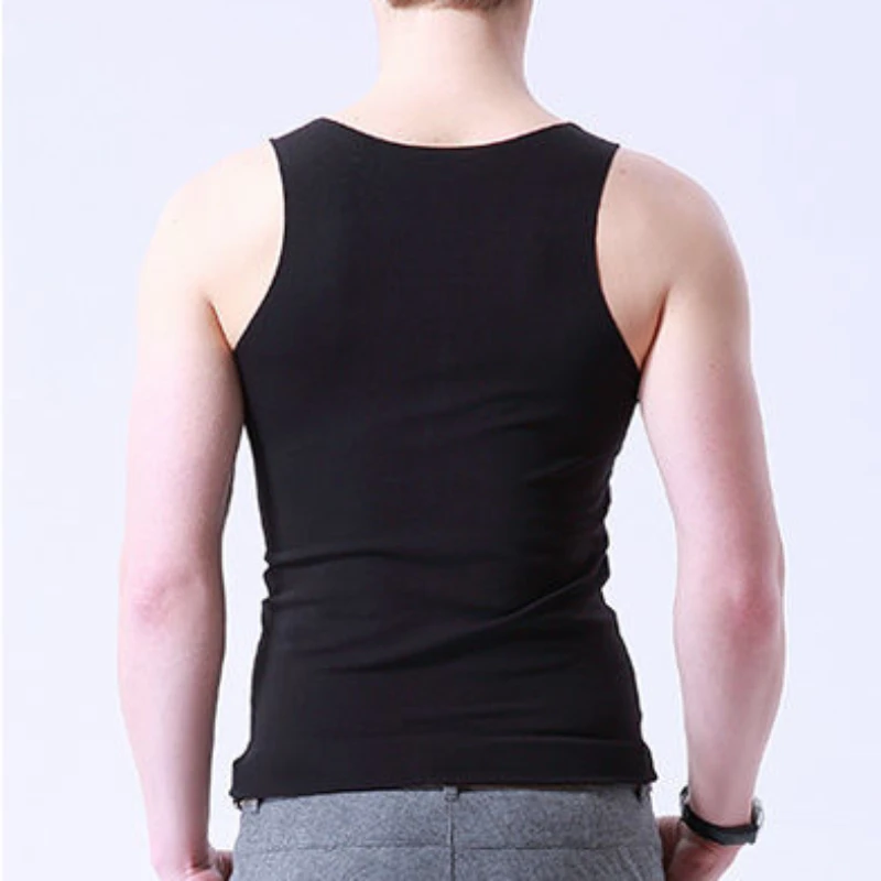 Men Undershirt Ice Silk Tank Top Traceless Slim Fit Sports Sleeveless Breathable Singlet