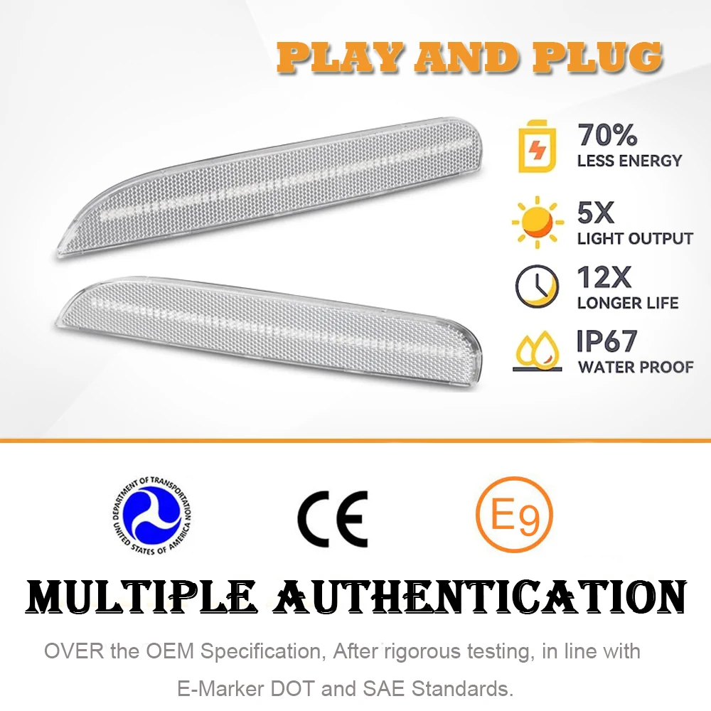 Riflettore Posteriore Paraurti Per Model 3 2017-2023 - Lens Rossa Destra Sostituzione