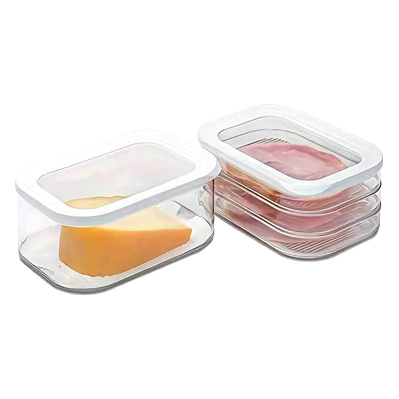 Refrigerated Fresh-Keeping Box With Lid Food Grade Frozen Plastic Kitchen Refrigerator Special Storage Box Deli Meat Containers 4