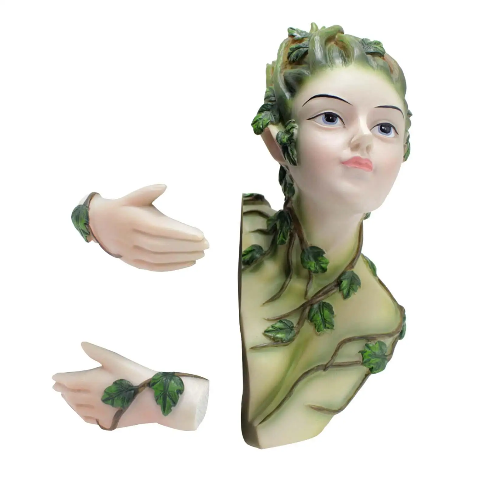 Garden Statue Decoration Tree Face Decor Fairy Tree Hugger Sculpture Resin Figurine for Outdoor Backyard Courtyard Lawn Patio