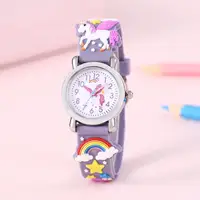 Rainbow Winged Unicorn Pegasus Children's Cartoon Watch 1