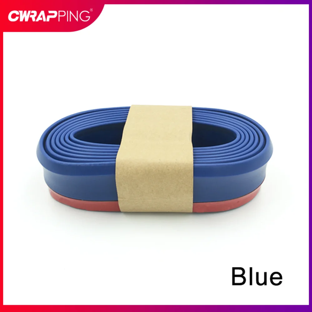 Universal Car Bumper Lip Splitter Protector 2.5m Front Bumper Rubber Lip Strip Exterior Moulding Auto Styling Body Kits
