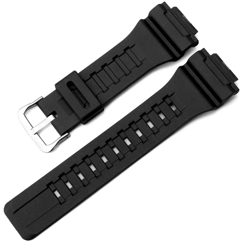 Enhanced Silicone Resin Watchband Strap, 18mm