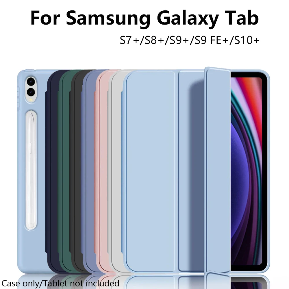 Premium Trifold Stand Flip Case with Soft TPU Back & Auto Wake/Sleep Feature