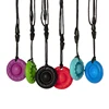 Silicone Teether Round Textured Chews for Baby Nursing Teething Toy Chewelry Sensory Chew Necklace Fidget Anxiety Autism 1