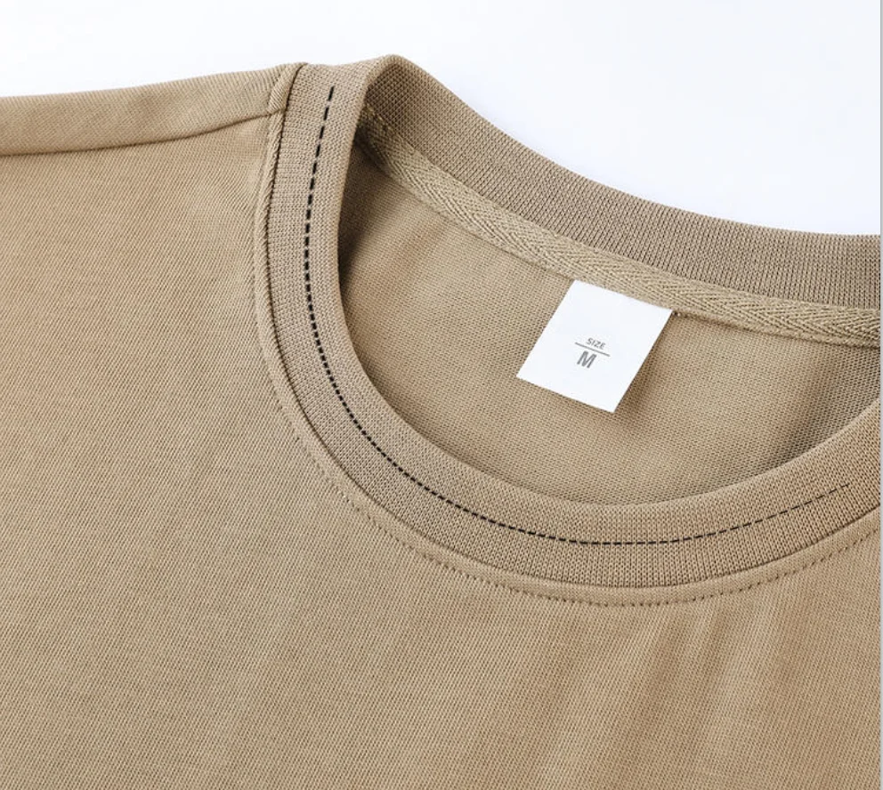 Premium Custom Logo 300gsm Heavyweight 100% Cotton Men's Oversized T-Shirt, Short Sleeve Solid Color