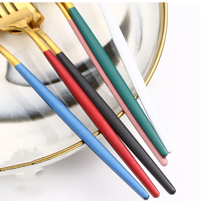 Stainless Steel Portable Cutlery Set with Box Holder