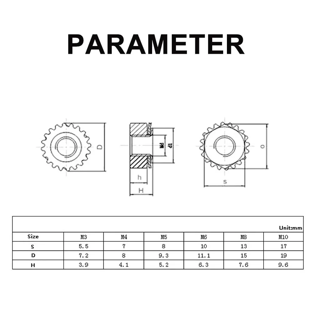 K zamknout ořech M3 M4 M5 M6 M8 M10 304 nerez ocel k-type mechanismus šestiúhelník ořech multi zub K ořech