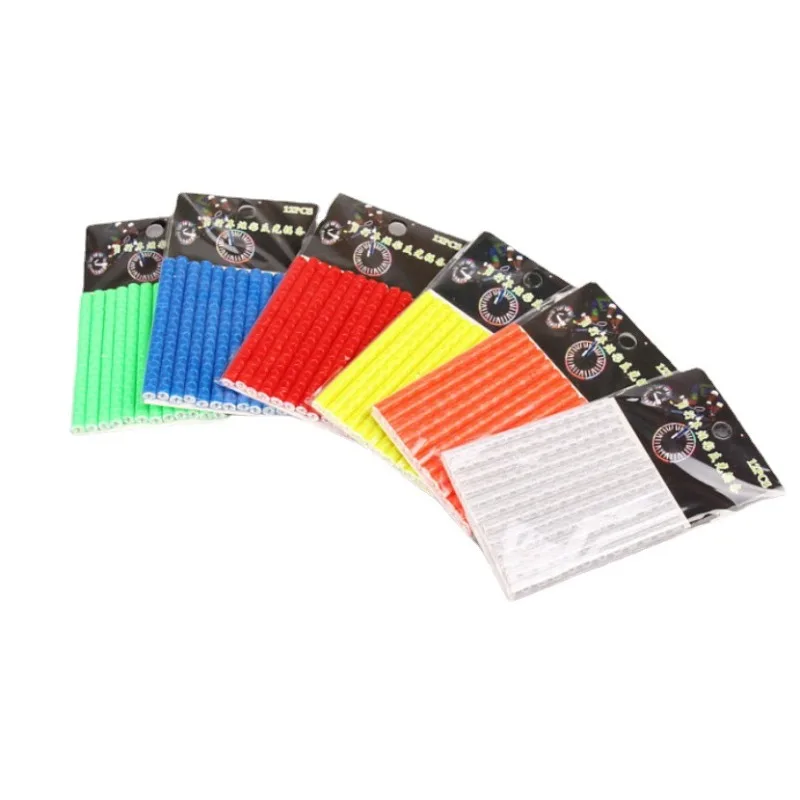12pcs/set Reflective Warning Strip Bicycle Hot Wheel Wheel Reflective Strip Mountain Bike Rim Spoke bike accessories bicycle wheel stickers