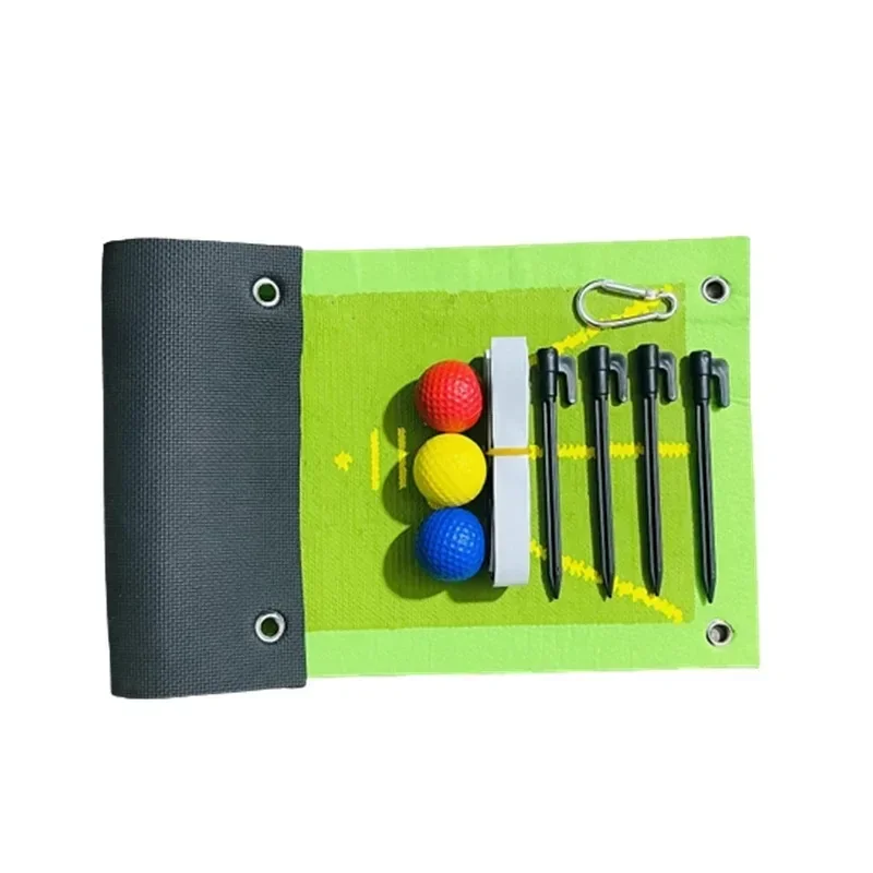Golf Training Beginners Accessories for Swing Detection Batting Ball Directional Path Pads Practice Pads Tool Training Aids Mat 2