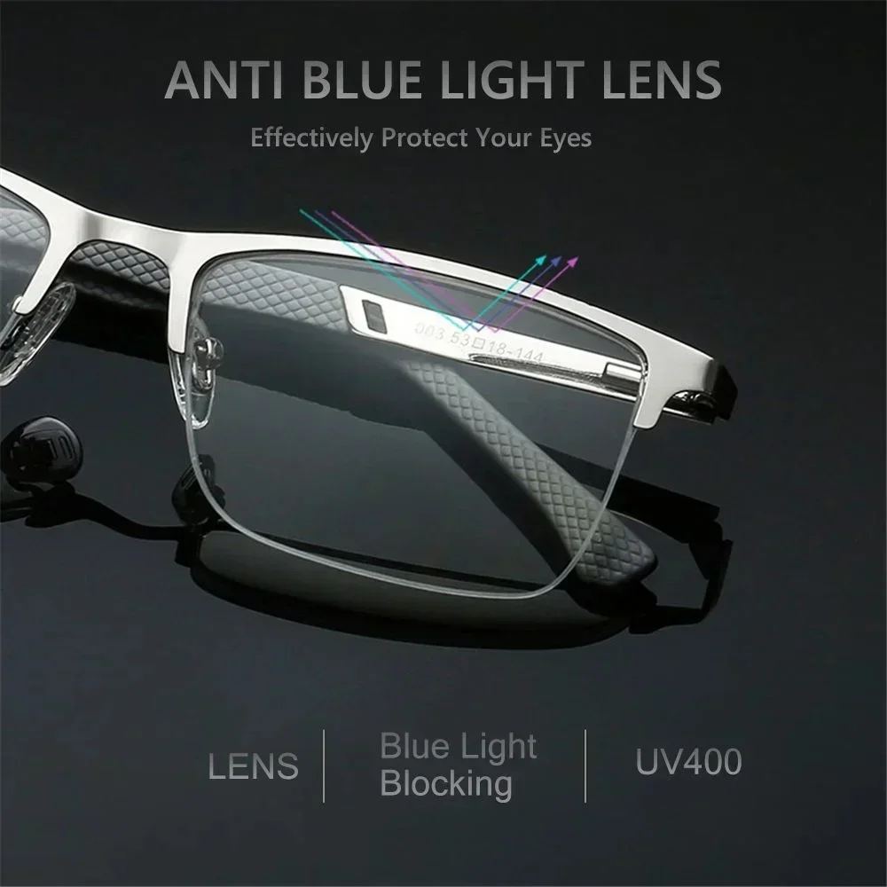 Men's Business Reading Glasses Unisex High Definition Eyeglasses Classic Anti-blue Light Far Sight Presbyopia +1.5 +2.5 +3.0 4