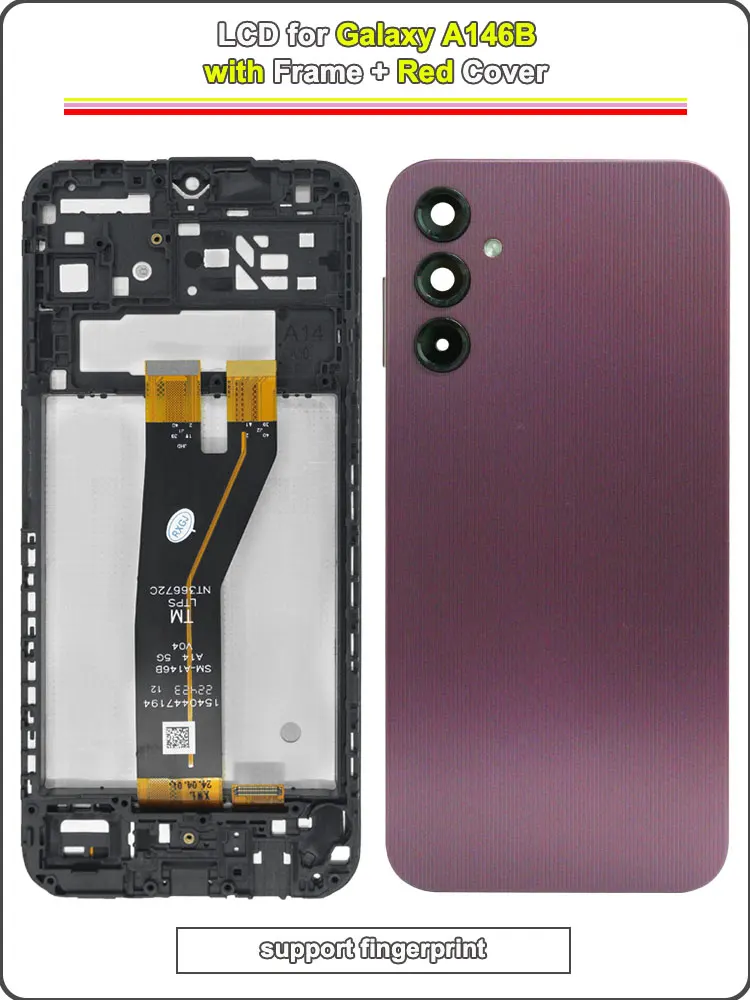 6.6" Tested LCD for Samsung Galaxy A14 5G Display Touch Screen Digitizer Full Assembly Replacement Part for A146B A146P A146U