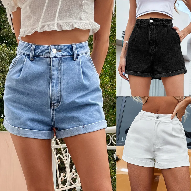 Shorts Women Fashion Casual Denim Short Simple Allmatch Hot Sale High
