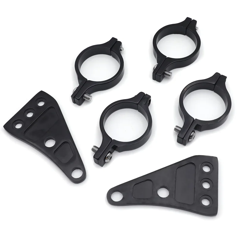 헤드라이트 브래킷 마운트 클램프 포크 튜브 라이트 홀더 41mm 오토바이 보버 카페 레이서 유니버사