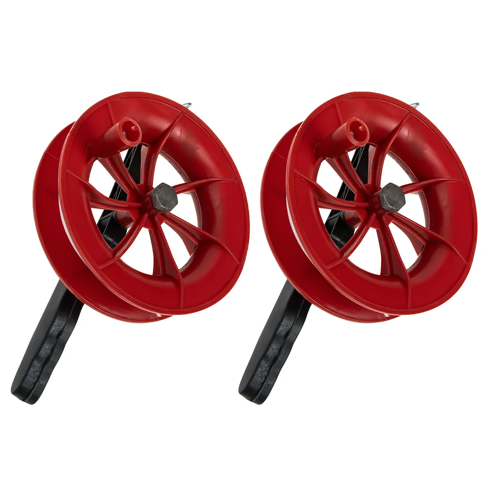 

2 Pcs Balloon Spool Kite Wheel Flying Accessories Winder Pp Outdoor Liner Reel for Kids